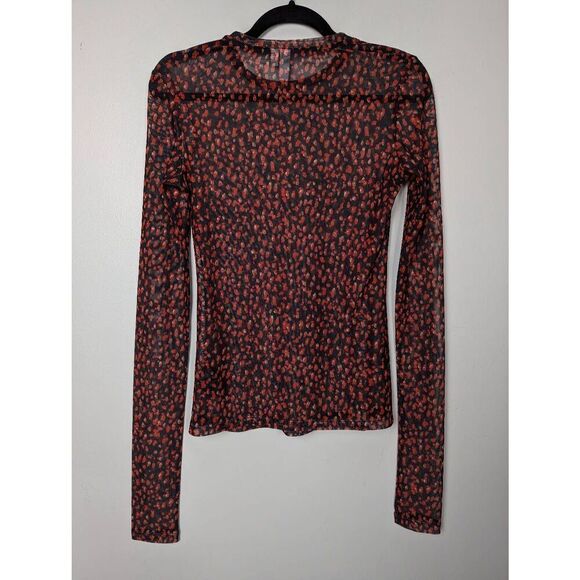 & Other Stories mesh long sleeve top US 4 - Picture 4 of 7